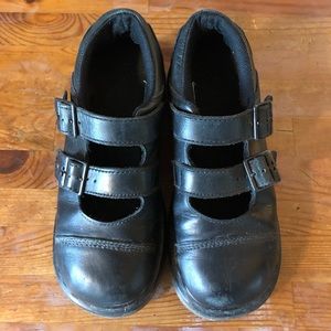 Vintage platform double strap dr martens Mary Janes black